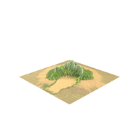 Tropical Island Terrain PNG & PSD Images
