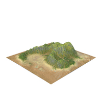 Tropical Island Terrain PNG & PSD Images