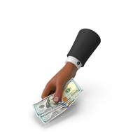 Black Hand Give Money Bill US 100 Dollar PNG & PSD Images