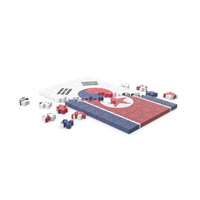 South Korea Flag VS North Korea Flag PNG & PSD Images
