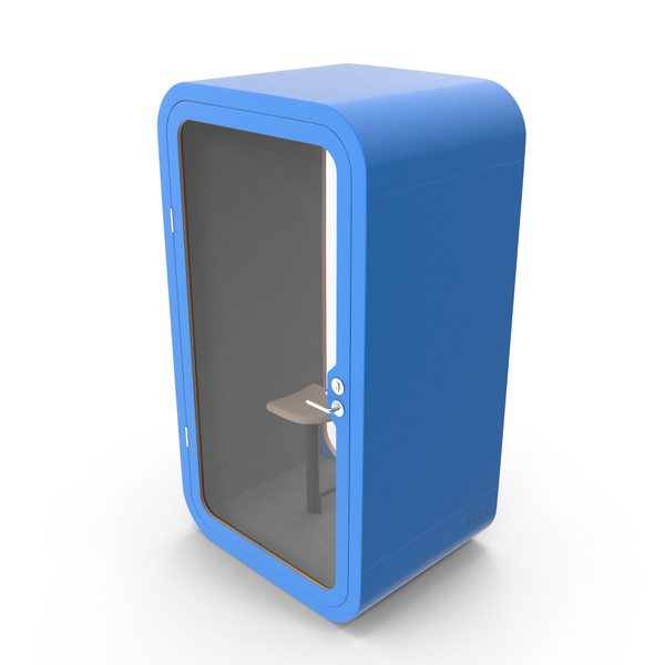 Office Pod Blue PNG & PSD Images