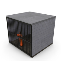 Black Prisoner In Jail Cell PNG & PSD Images