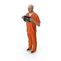 Male Prisoner With Mugshot Sign PNG & PSD Images