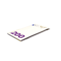 Bill Euro 200 Note Ground Fold PNG & PSD Images