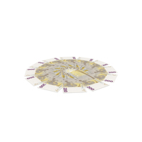 Circular Arranged Euro 200 Notes Back Few PNG & PSD Images