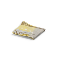 Double Euro 200 Note Fold Ground PNG & PSD Images