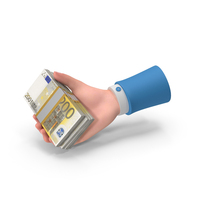Euro 200 Holding Giving Bill Money PNG & PSD Images