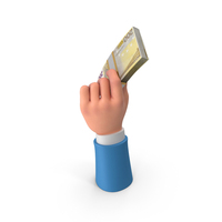 Euro 200 Lots Holding Hand Money PNG & PSD Images