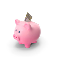 Euro 200 Note Folded Piggy Bank Save PNG & PSD Images
