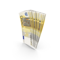 Money Euro 200 Note Bill PNG & PSD Images