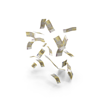 Money Euro 200 Notes Few Falling Money PNG & PSD Images