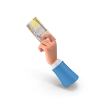 Money Left Hand Holding Euro 200 Note PNG & PSD Images
