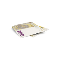 Single Euro 200 Note Fold Ground PNG & PSD Images