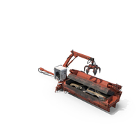 Portable Metal Baler with Scrap Car PNG & PSD Images