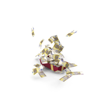 Box Full Out Fly Euro 200 Money Notes PNG & PSD Images
