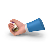 Cash Euro 200 Money Roll Hand Hold PNG & PSD Images