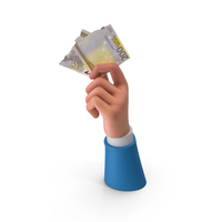 Cash Euro 200 Money Split Note Hand Hold PNG & PSD Images