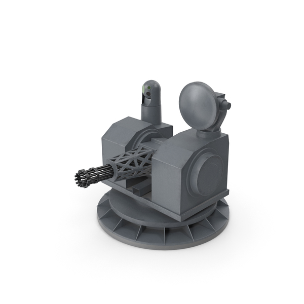 Type 1130 11-Barrel 30mm CIWS PNG & PSD Images