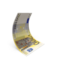 Euro 200 Falling Money Note PNG & PSD Images