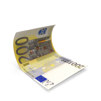 Euro 200 Money Fly Note PNG & PSD Images