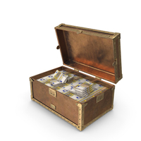 Euro 200 Money Treasure Box PNG & PSD Images