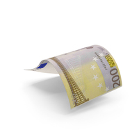 Falling Euro 200 Money Notes Currency Bill PNG & PSD Images