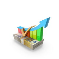 Growth Arrow Euro 200 Money Notes Currency PNG & PSD Images
