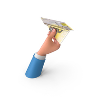Hand Hold Paper Plane Euro 200 Note PNG & PSD Images