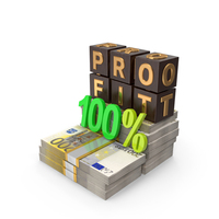 Profit 100 Percent Euro 200 Money Notes Currency PNG & PSD Images