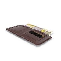 Wallet Open Currency Bill Euro 200 Money PNG & PSD Images