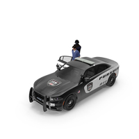 SWAT Officer with Asian Prisoner and Police Car PNG & PSD Images