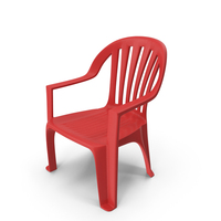 Red Plastic Chair PNG & PSD Images