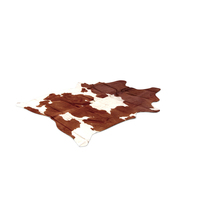 Dark-Brown Cowhide Animal Skin Rug PNG & PSD Images