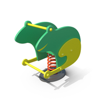 Action4kids Children Playground Equipment: Frog Spring Swing PNG & PSD Images