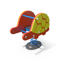 Action4kids Children Playground Equipment: Turtle Spring Swing PNG & PSD Images