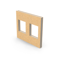 Plywood Windows Facade PNG & PSD Images