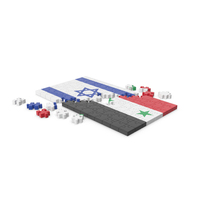 Israel Flag VS Syria Flag Puzzle PNG & PSD Images