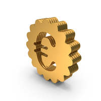 Euro Coin Frame Gold PNG & PSD Images