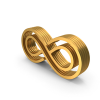 Infinity Symbol Gold PNG & PSD Images