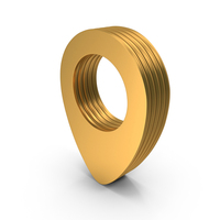 Navigate Pin Locate Web Gold Design PNG & PSD Images