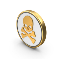 Skull Danger Toon Red PNG & PSD Images