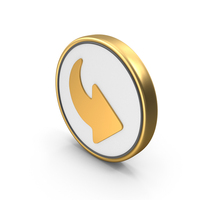 Web Arrow Top Left Right Coin PNG & PSD Images