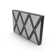 X Structure Curtain Wall Panel PNG & PSD Images