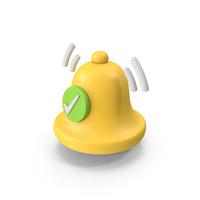 Confirmed Bell Notification Icon PNG & PSD Images