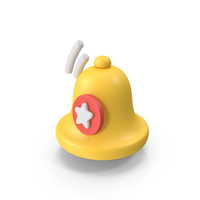 Starred Notification Bell Icon PNG & PSD Images