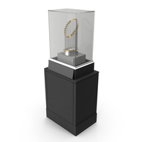 Championship Trophy In Glass Display Case PNG & PSD Images