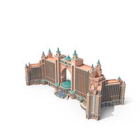 Atlantis Palm Dubai Luxury Hotel Building PNG & PSD Images