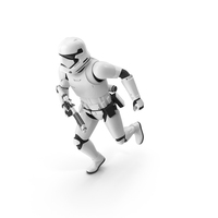 First Order Stormtrooper With Blaster Is Running PNG & PSD Images