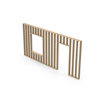 Plywood Building Facade Frame PNG & PSD Images