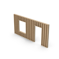 Plywood Facade Frame PNG & PSD Images